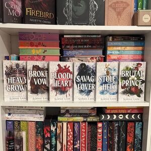 Brutal Prince, Stolen Heir, Savage Lover, Bloody Heart, Broken Vows, Heavy Crown